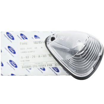 Ford Transit V363 ön tavan tepe lambası beyaz lensli gri çerçeveli kabin içi aydınlatma ünitesi 2014-2023