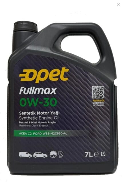 Opet Fullmax 0w-30 Acea C2 Dpf Sentetik Motor Yağı 7 Litre